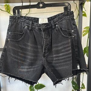 One Teaspoon Black Denim Shorts